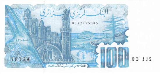 Algerien p.134 100 Dinars 1982